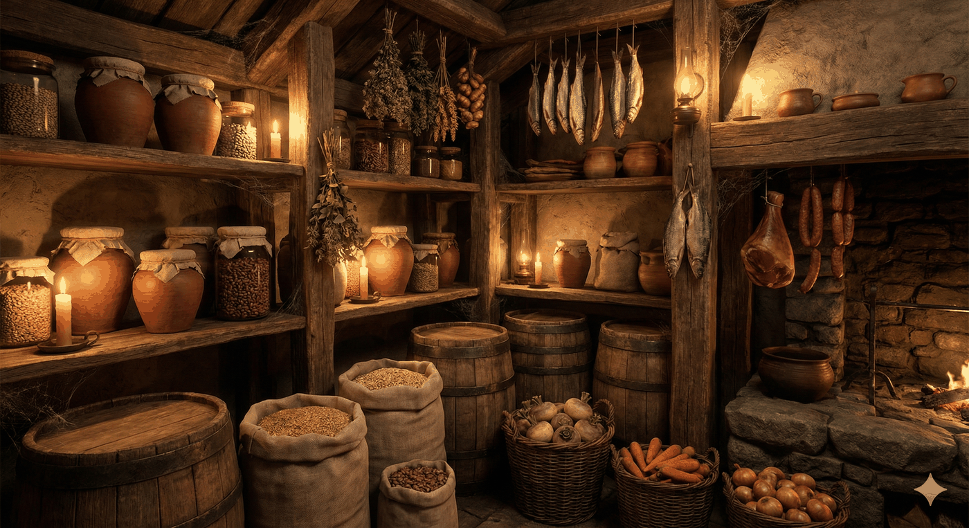 Ett organiserat vikingaskafferi